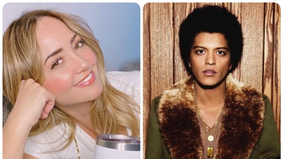 Andrea Legarreta y su vergonzoso momento con Bruno Mars