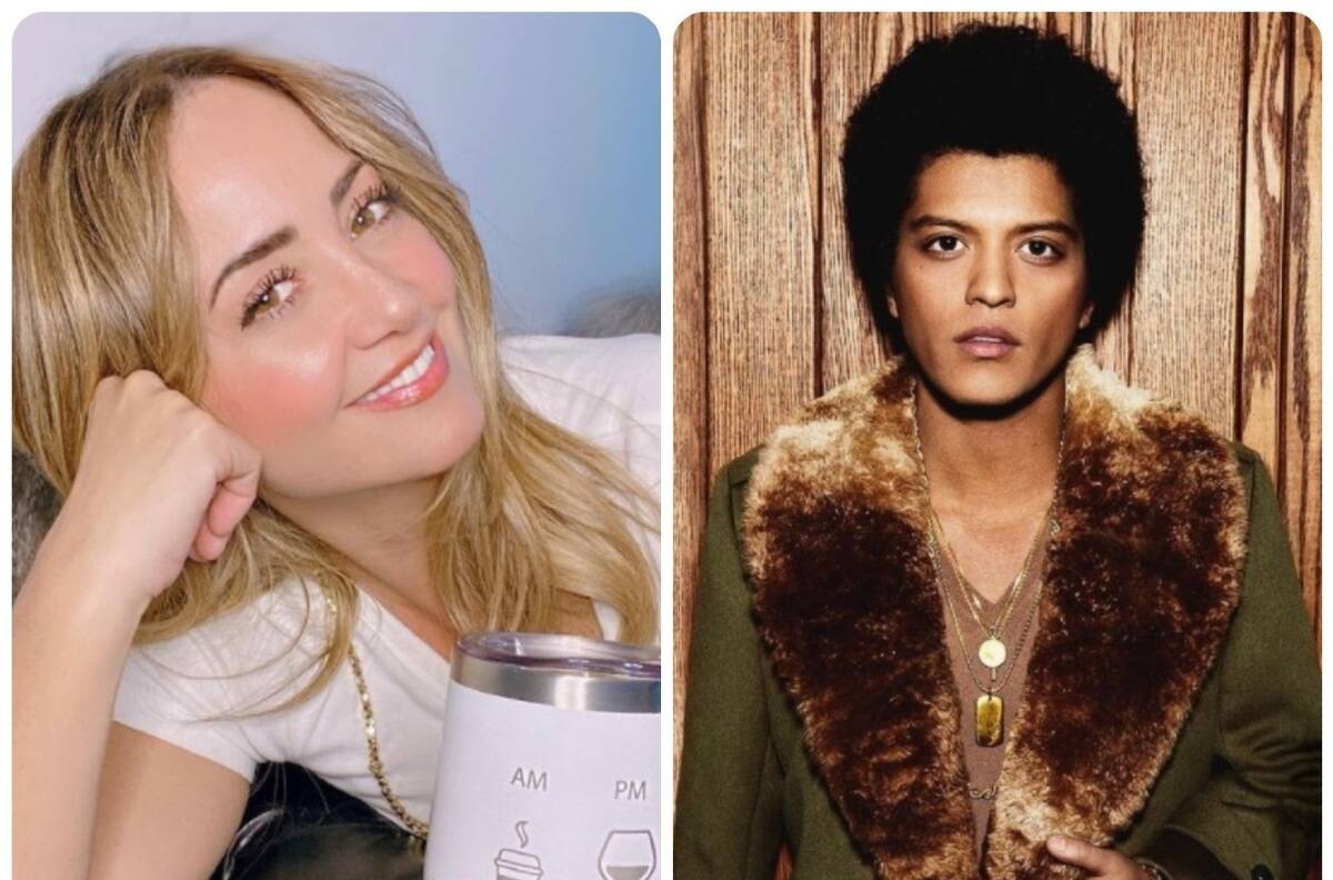 Andrea Legarreta y su vergonzoso momento con Bruno Mars