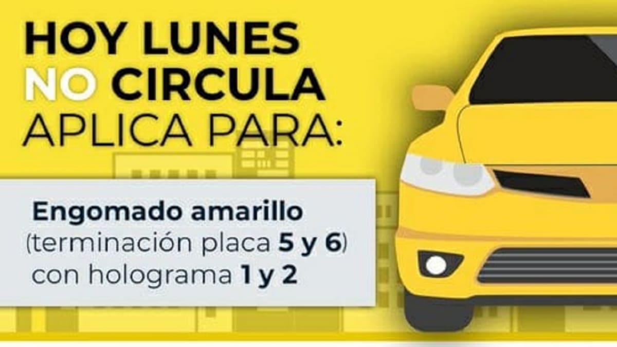 Hoy No Circula en la CDMX: Entérate aquí qué vehículos no podrán transitar