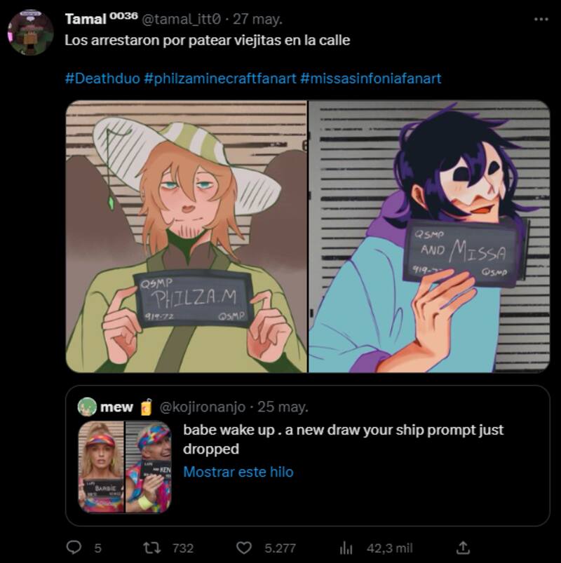 Nosotros sabemos quién será el ganador de la pelea de Missa contra Forever en el QSMP. Pero no te diremos quién (Missa). Créditos: tamal_itt0.