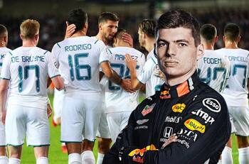 VIDEO | Jugador del Manchester City le mandó mensaje a Max Verstappen: “espero ganes”