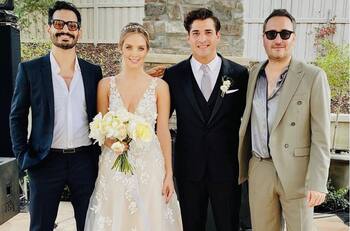 Julio Ramírez, guitarrista de Reik, y Erika Batiz, se casaron este fin de semana