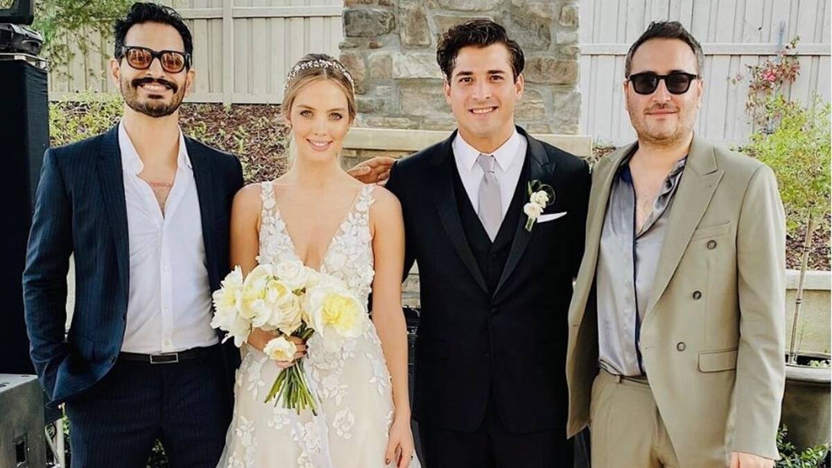 Julio Ramírez, guitarrista de Reik, y Erika Batiz, se casaron este fin de semana