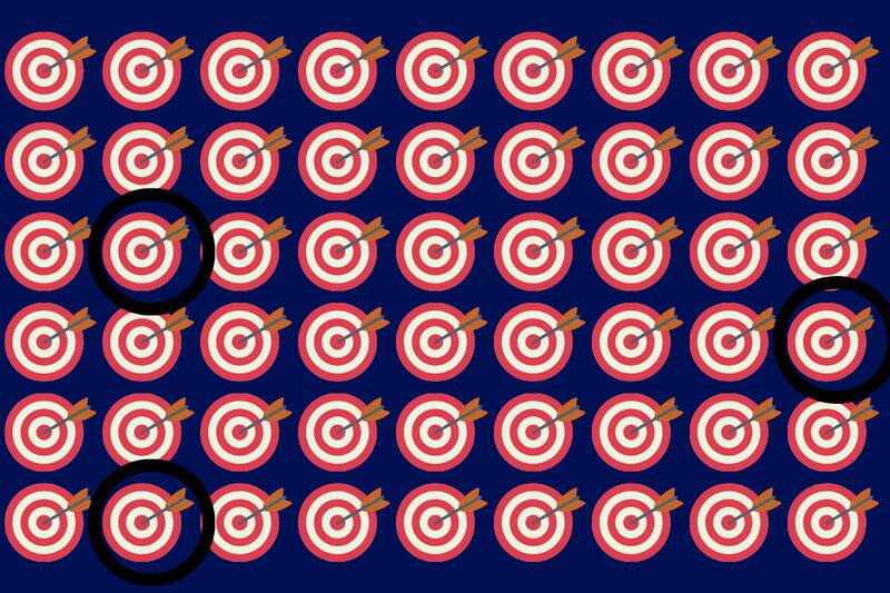 ¡Aquí estaban los tiros al blanco diferentes!