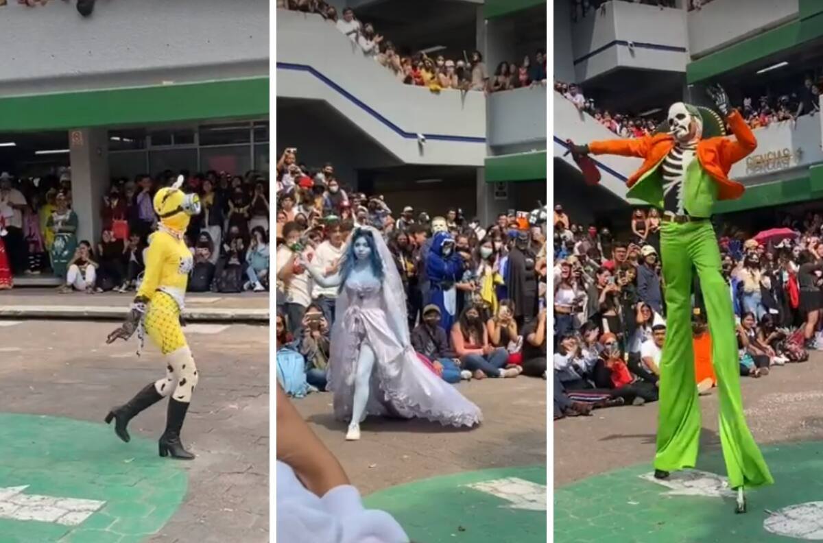 VIDEO| Concurso de disfraces en Prepa 2 de la UNAM se hace viral ¡Están increíbles!