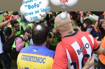 Adolfo Bautista y Cuauhtémoc Blanco comienzan a calentar el Clásico Nacional