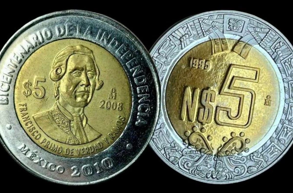 Esta es la moneda de 5 pesos que vale 25 mil ¡Todos la buscan!