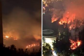 Fuerte ola de incendios arruina la Navidad de cientos de familias en Viña del Mar, Chile | VIDEOS