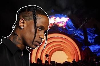 Travis Scott canta y observa cómo cargan desmayado a uno de sus fans