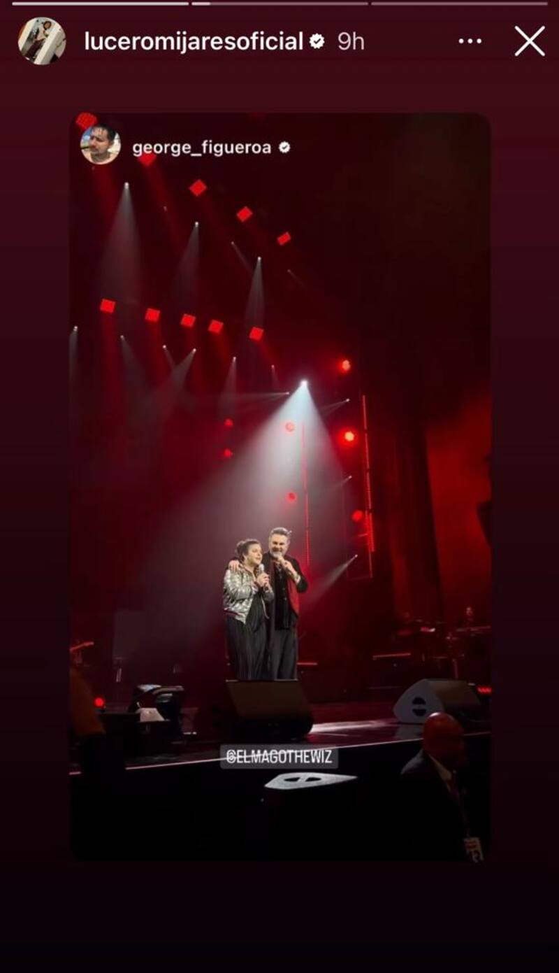 Lucerito Mijares acompaña a su padre al Auditorio Nacional