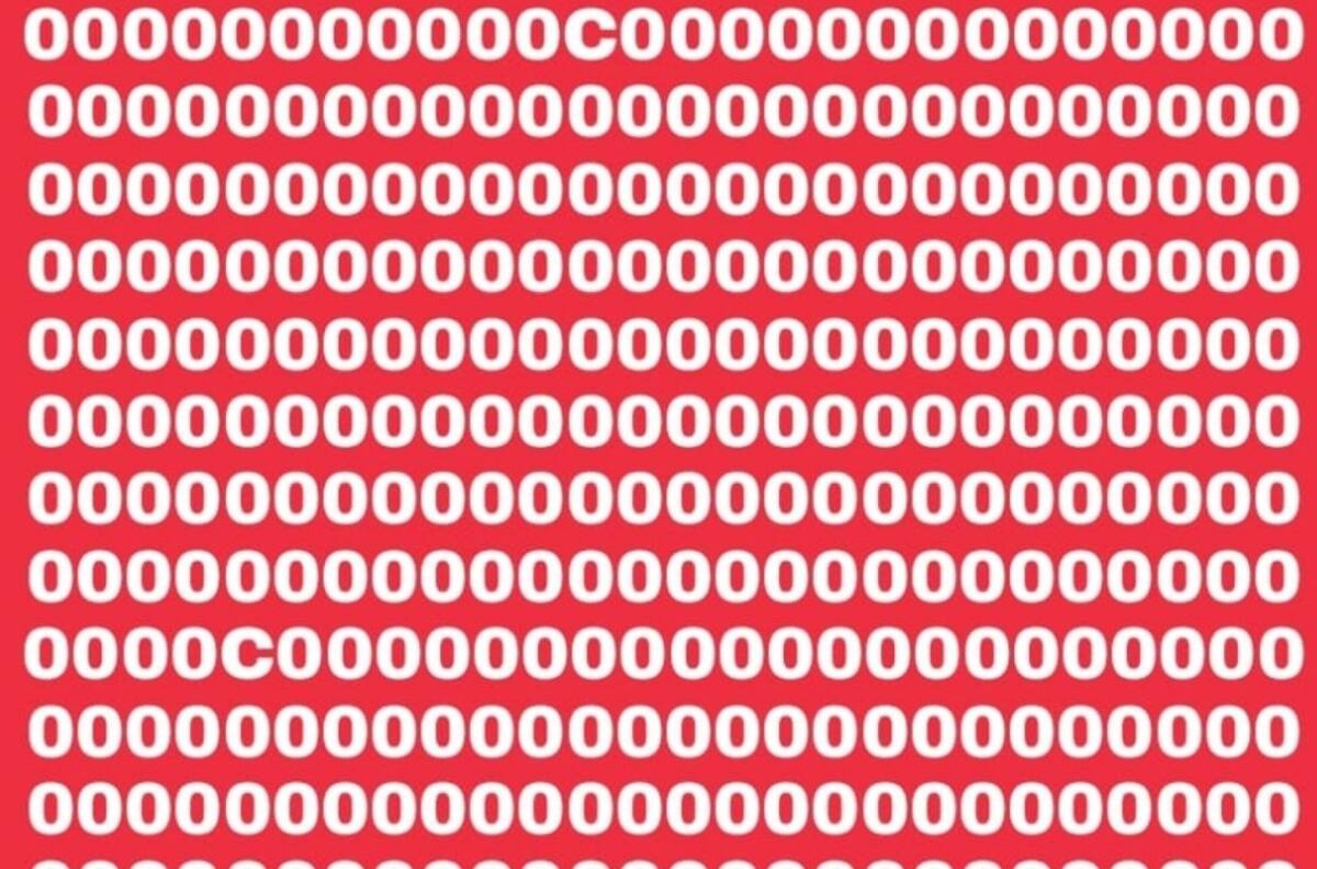 Acertijo visual: Encuentra las letras C en la imagen en tan sólo 15 segundos