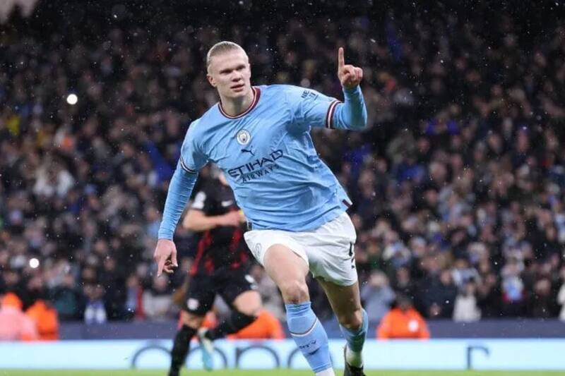 Erling Haaland llegó a 33 goles en la Premier League. (EFE)