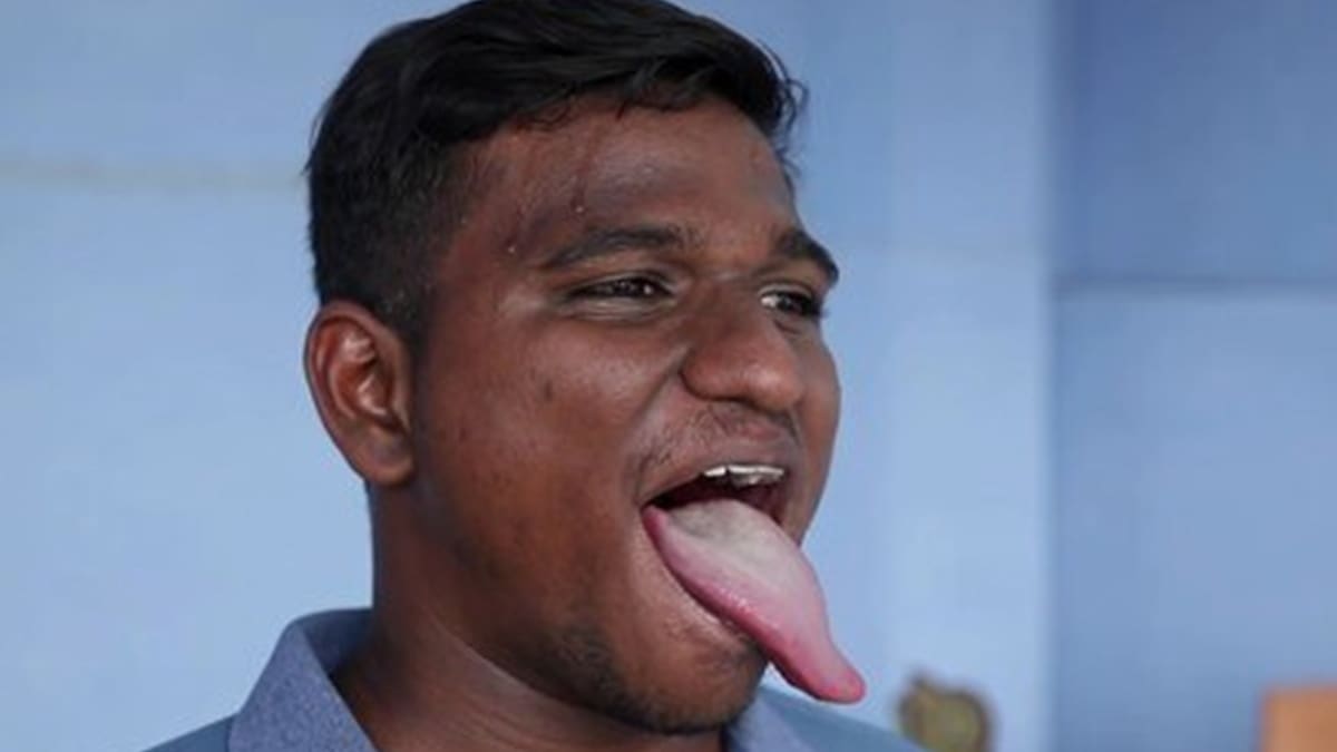 Hombre competirá por “la lengua más grande del mundo”: mide más de 10 cm