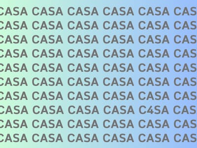 Encuentra el número “4″ que se esconde en este test visual