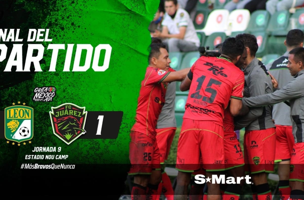 Juárez vuelve a sorprender y derrota a León en la Liga MX