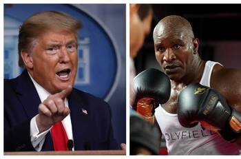 Donald Trump será comentarista en el combate de Holyfield vs Belfort