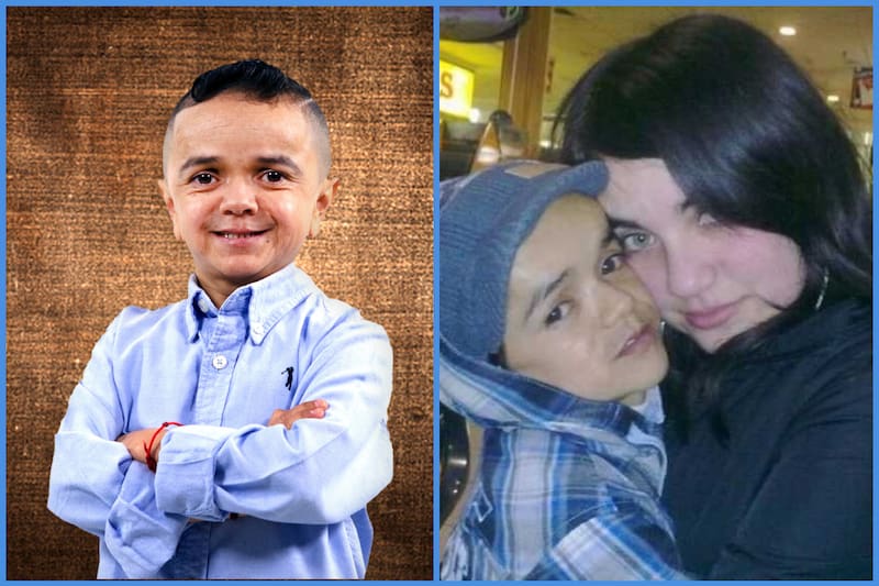 Miguelito junto a su esposa, Marlene valencia