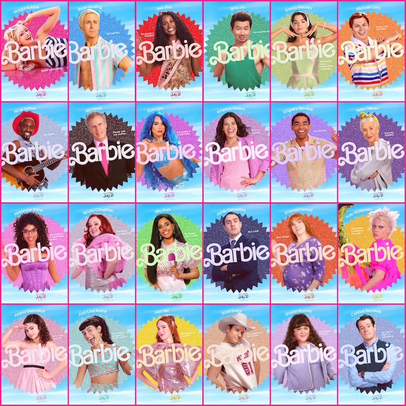Elenco completo de la película de Barbie.