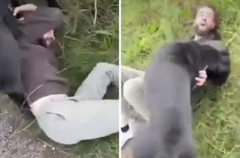 Hombre cita a niña de 12 años a través de internet y el padre de la menor lo recibe con perros de ataque| VIDEO