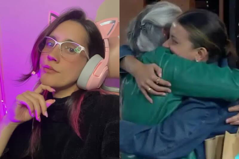 Camila Capelli, hermana de Constanza Capelli de "Gran Hermano" Chile, reaccionó al reencuentro de su madre y hermana en vivo.