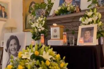 Cenizas de Carmelita Salinas se encuentran en este lugar especial de su casa