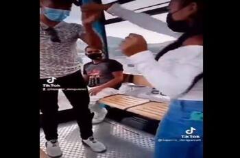 ¡Quémame, quémame! Pareja arma "bailongo" en el Cablebús de la Ciudad de México