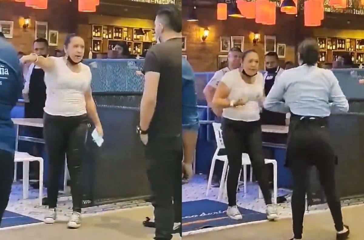 VIDEO: Dueña de restaurante lanza billetes a la cara del empleado y causa indignación
