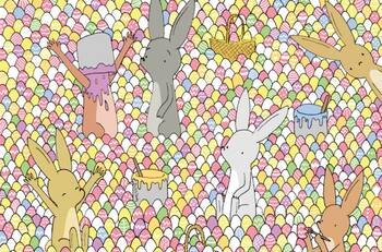 Acertijo Visual: Encuentra el huevo de pascua pintado con un corazón