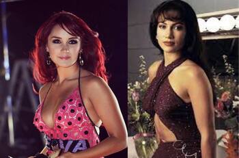 ¡Lució espectacular! Dulce María de "RBD" rindió tributo a Selena Quintanilla