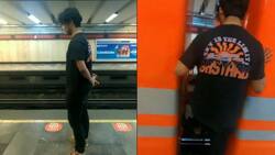 Joven arriesga su vida y burla la seguridad del Metro para grabar un video viral