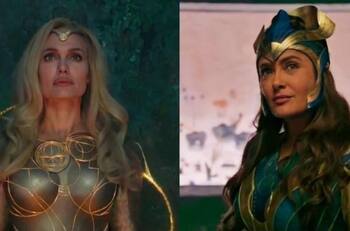 Salma Hayek y Angelina Jolie como heroínas de Marvel en nuevas imágenes