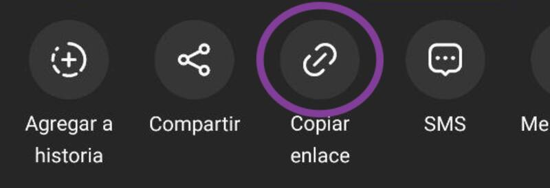 Deberás copiar el enlace del video de Instagram que quieras descargar. Créditos: Pantallazo Instagram.