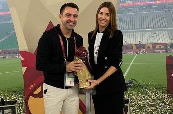Esposa de Xavi Hernández comienza a despedirse de sus amistades en Doha