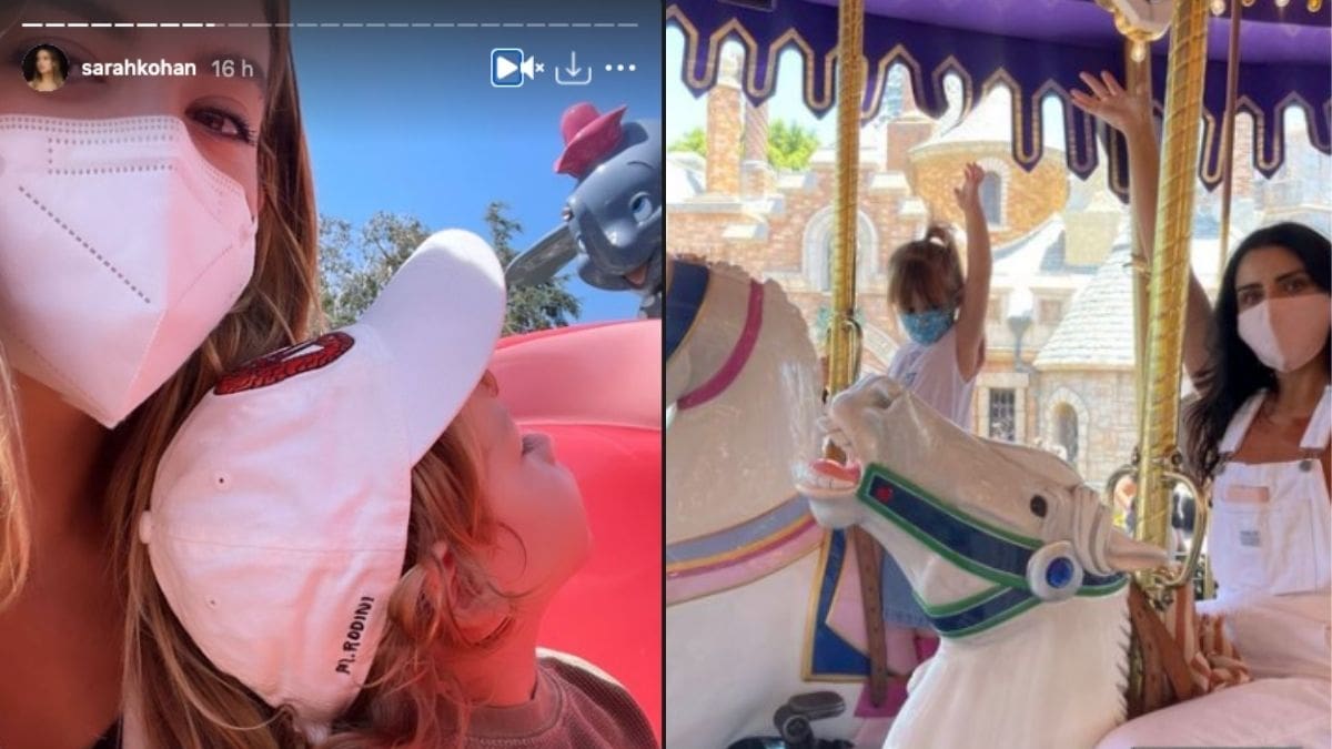 Aislinn Derbez y Sarah Kohan disfrutan junto a sus hijos unas divertidas vacaciones en Disneyland