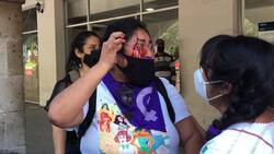 Activista fue golpeada por simpatizantes de Salgado Macedonio en marcha contra su candidatura