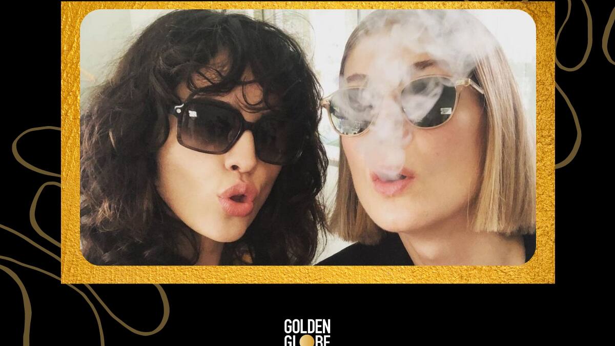 Eiza Gonzalez con un "Te amo" felicitó a Rosamund Pike por su premio en "Globo de Oro"