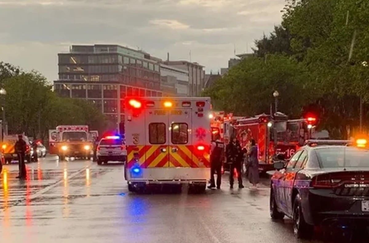 VIDEO | Rayo cae cerca de la Casa Blanca y deja a 4 heridos de gravedad