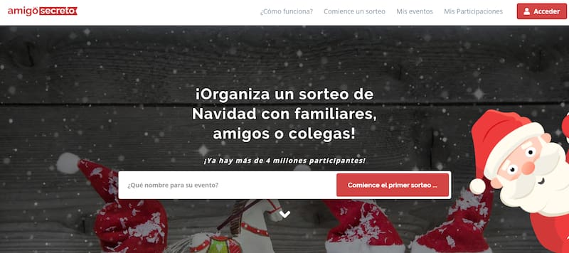 Solo deberás completar algunos datos para poder realizar tu sorteo de amigo secreto.