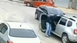 VIDEO | Ladrón intenta robar carro, pero no sabe manejar