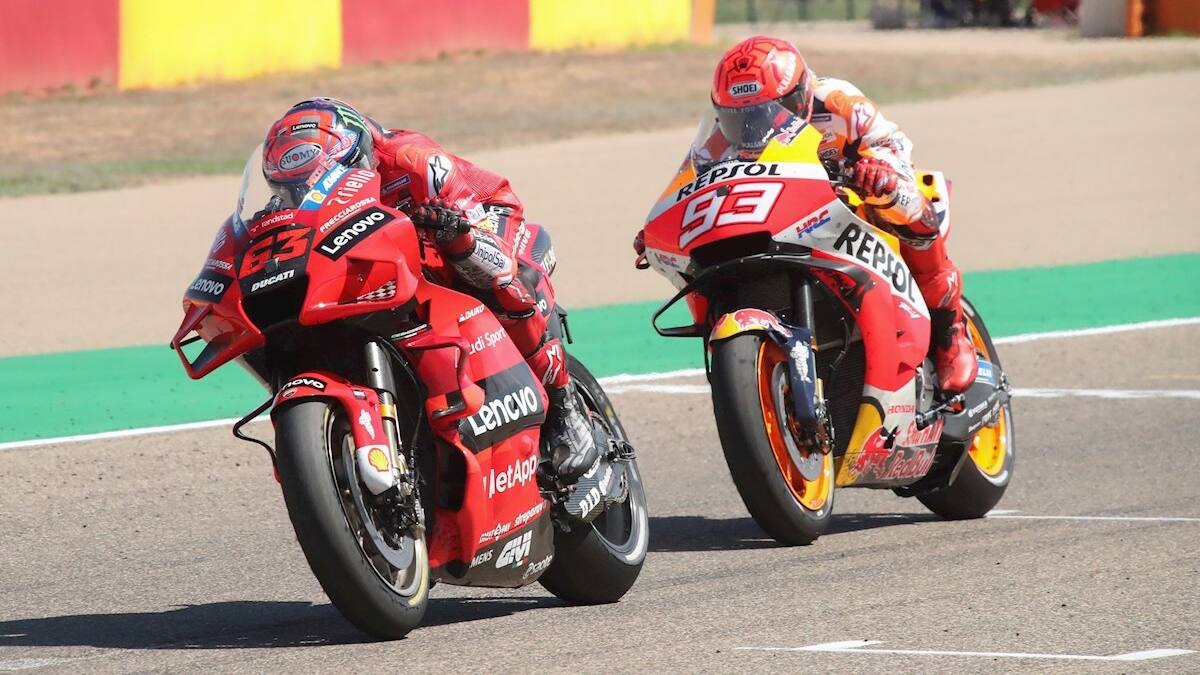 Francesco Bagnaia consiguió su primera victoria en Moto GP