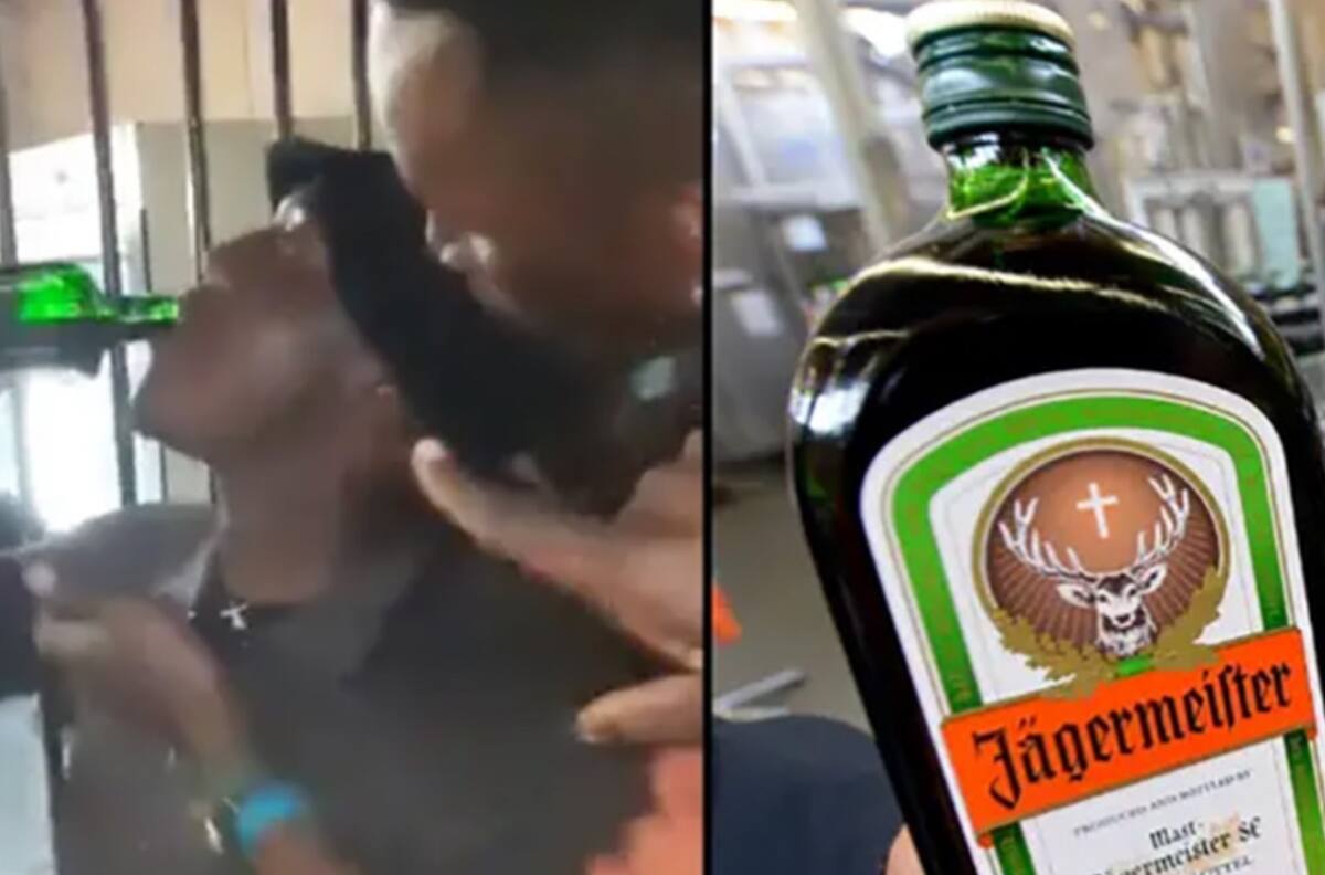 VIDEO | Hombre murió por tomar una botella de licor en menos de dos minutos