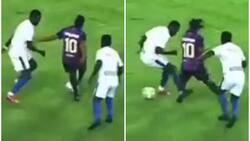 VIDEO | Vuelve la magia: el espectacular túnel de Ronaldinho con el Barcelona Legends