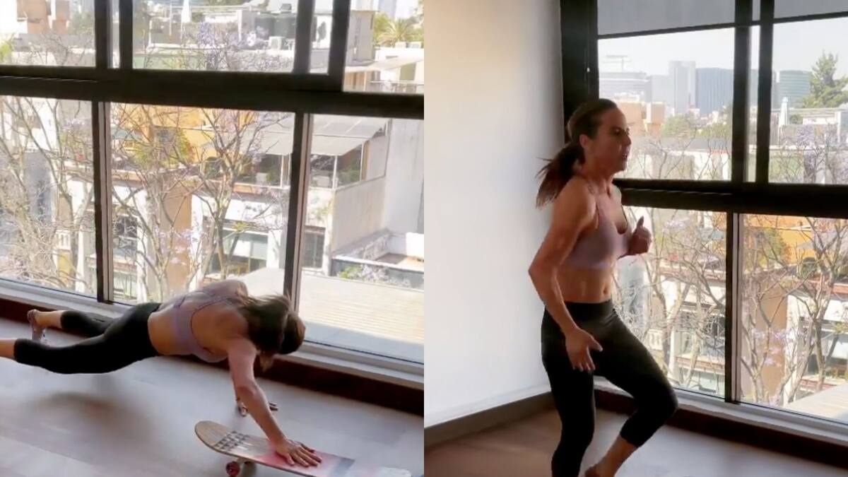 El entrenador de Kate del Castillo revela cual es su rutina completa de ejercicios