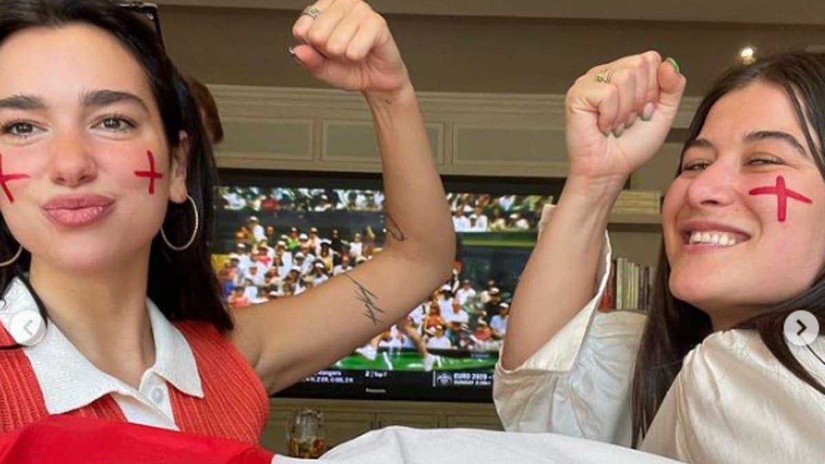Dua Lipa, David Beckham y más famosos ingleses celebran pase a la Eurocopa