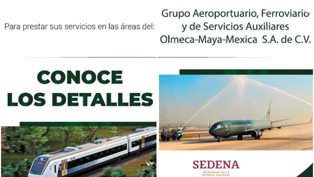 Sedena abre postulaciones para trabajar en AIFA y el Tren Maya: estas son las vacantes y requisitos