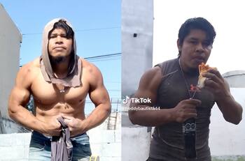 El albañil más musculoso de TikTok revela cuál es su dieta | VIDEO