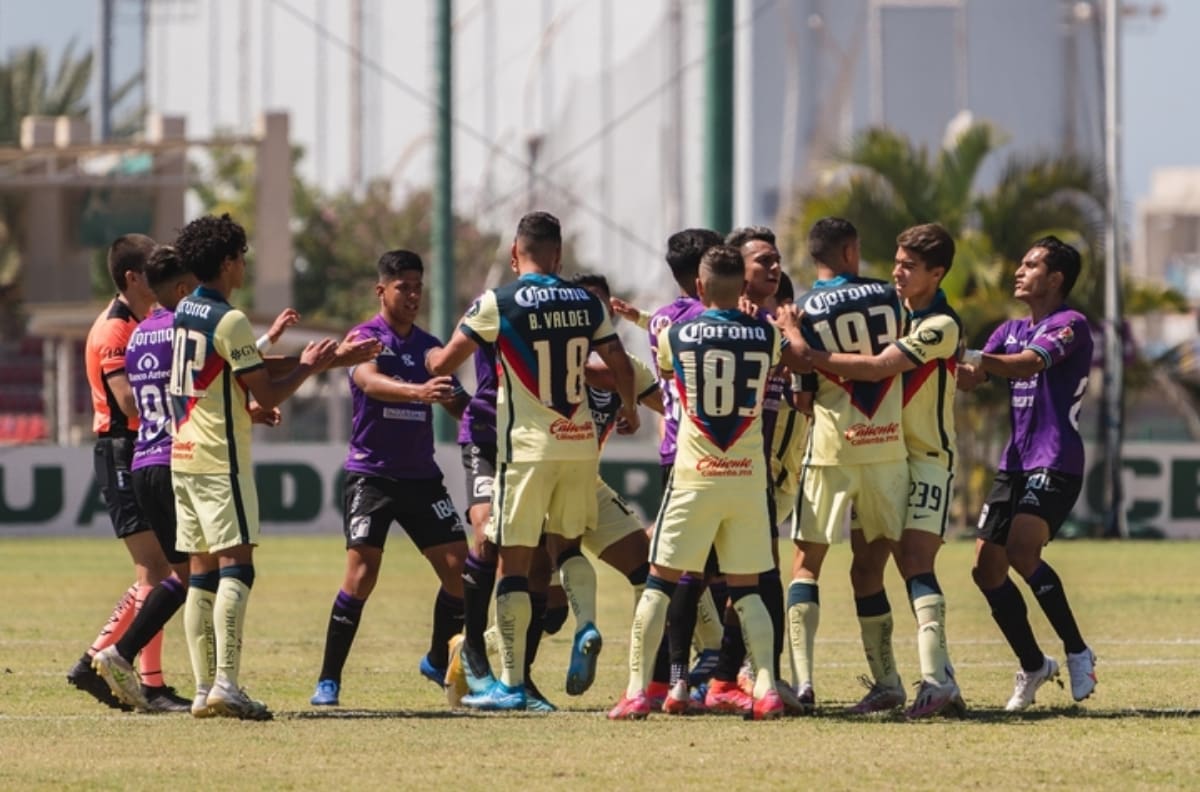 Bruno Valdez provoca pleito entre América vs Mazatlán Sub 20