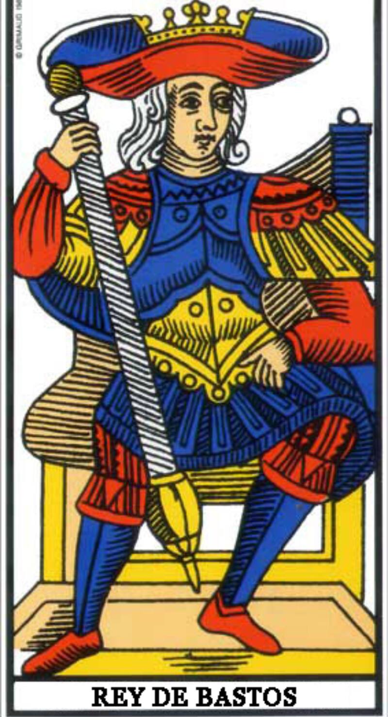 Rey de Bastos del Tarot de Marsella