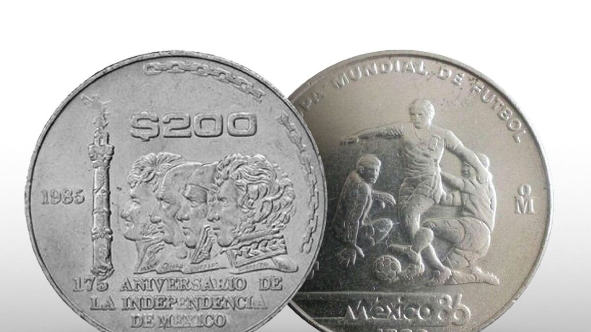 Numismática: Esta moneda de 200 pesos del mundial de 1986 se vende