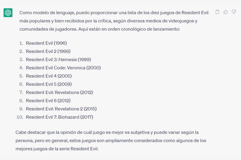Estos son los mejores según Chat CPT. Créditos: Chat GPT